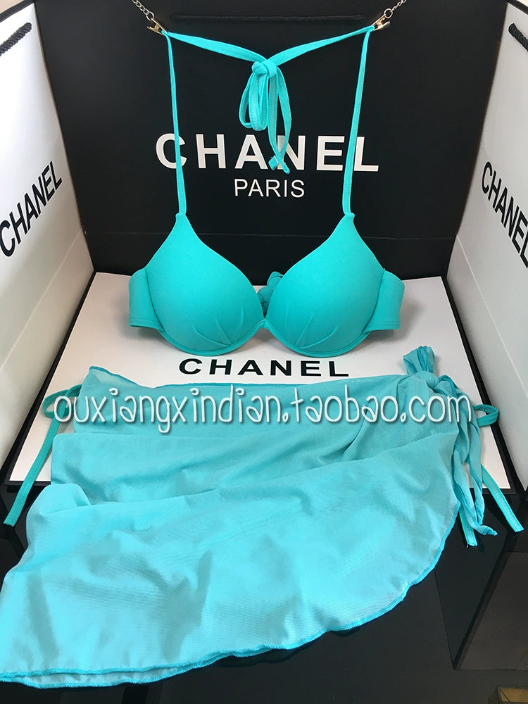 Idol Sexy Rose Red Pink Bikini Steel Bracket Push up Swimsuit