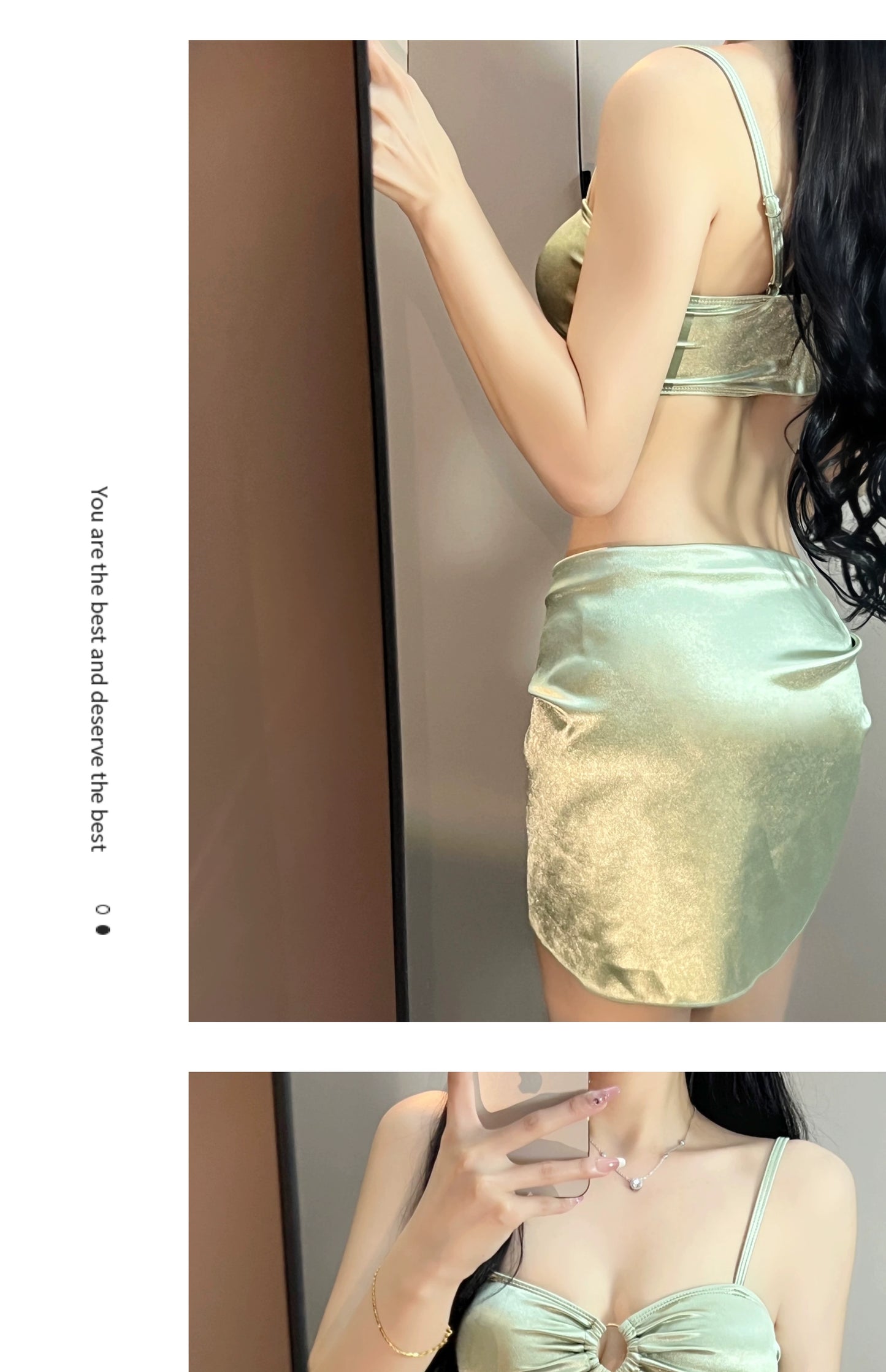 Hot Spring Fancy Pure Desire Wind Conservative Split Swimsuit