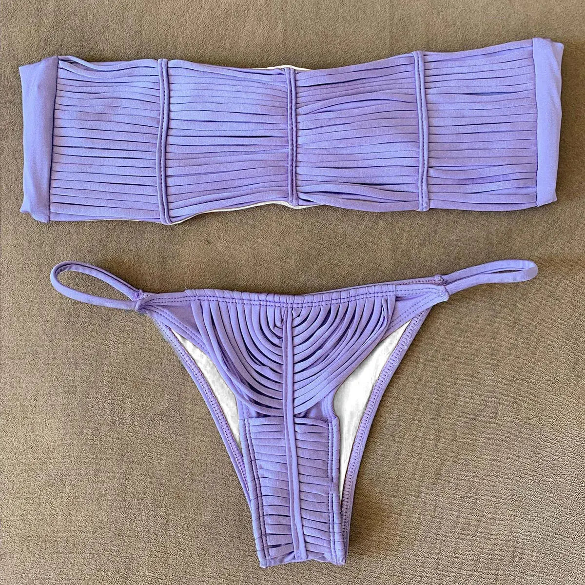 Many Color Options! New Stripes Brazilian Bikinis Two Piece Sexy Lace