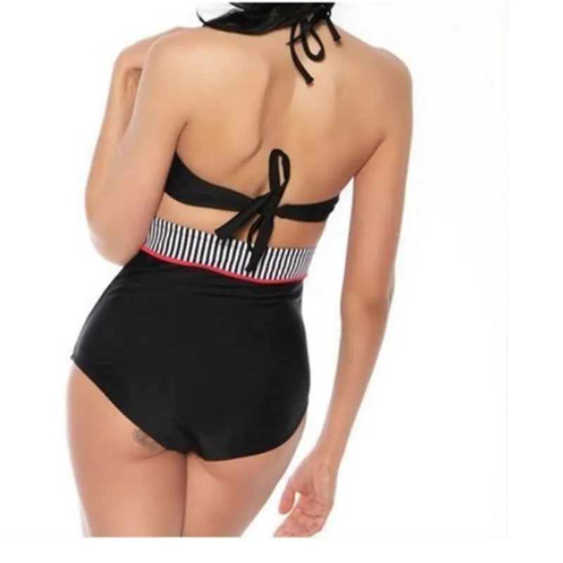 Cutest Retro Swimsuit Vintage Pin Up High Waist Bikini Set S/M/L/XL