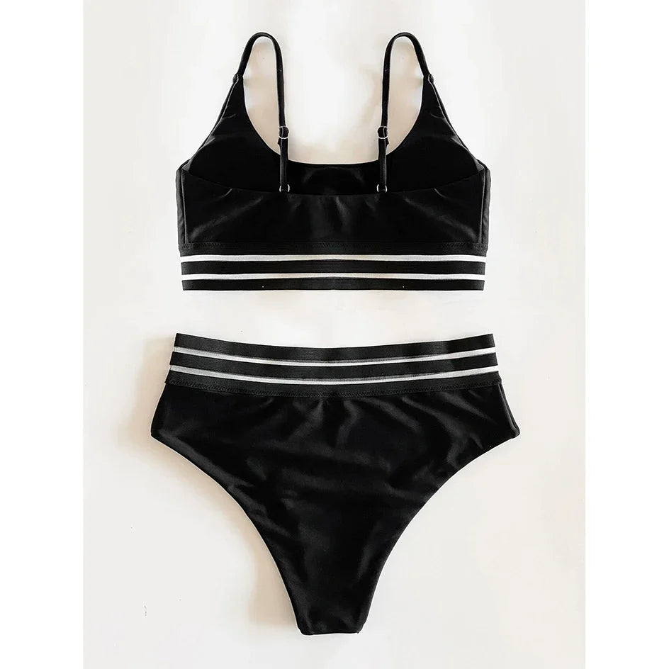 Sexy Swimsuit Women High Waist Bikini 2024