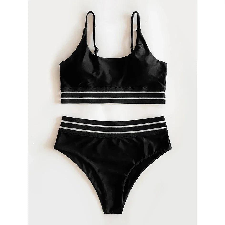 Sexy Swimsuit Women High Waist Bikini 2024